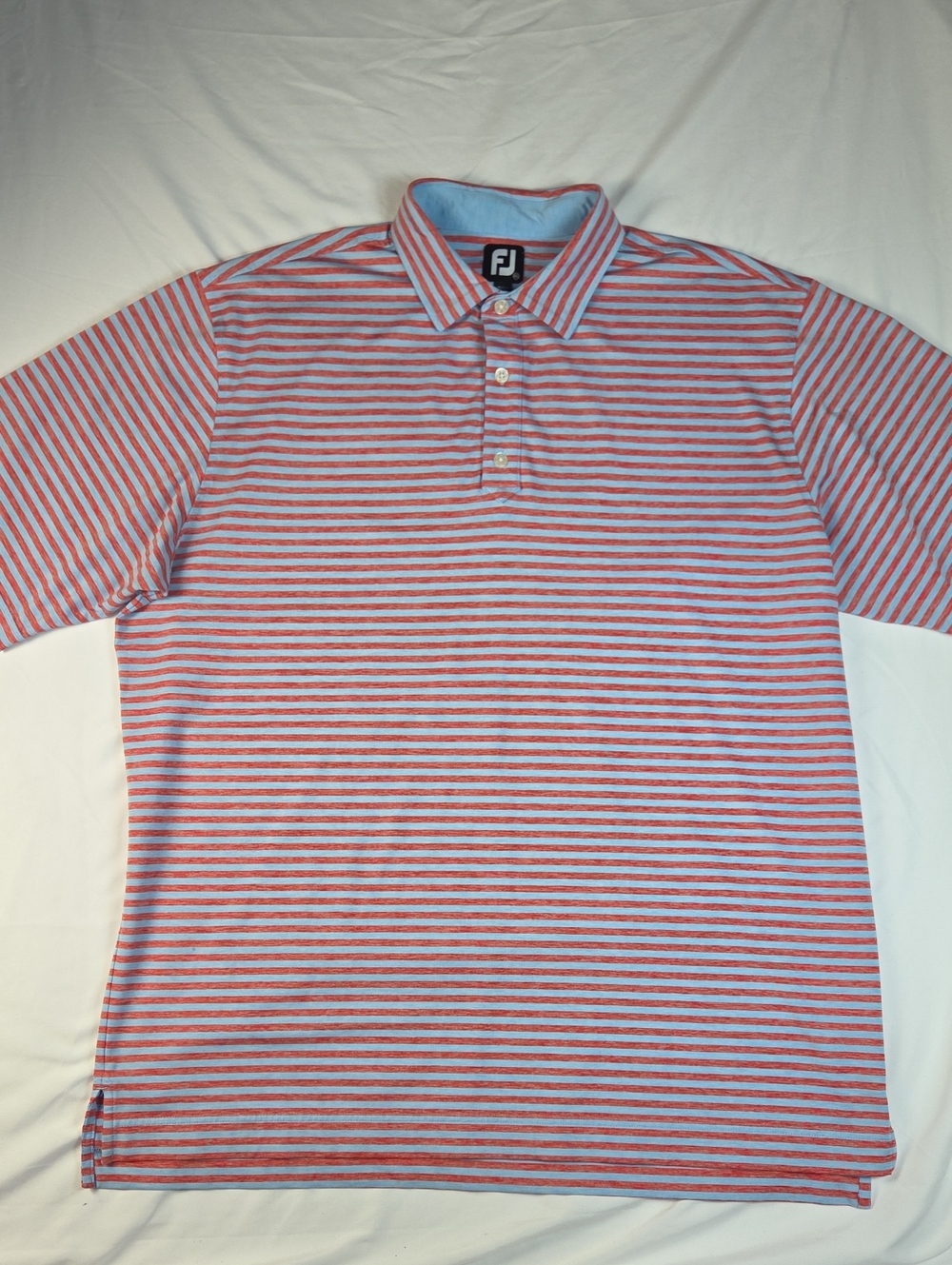 FootJoy Men’s Red and White Striped Polo